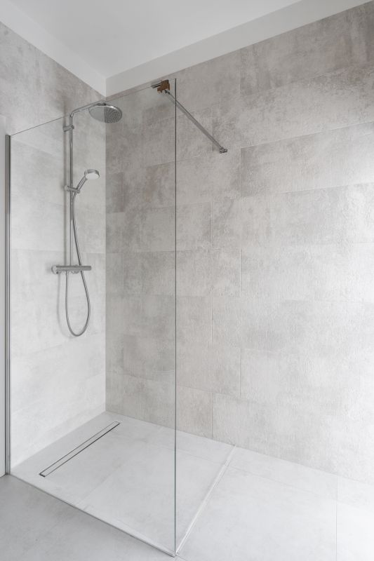 Rain Shower Head and Minimalist Fixtures